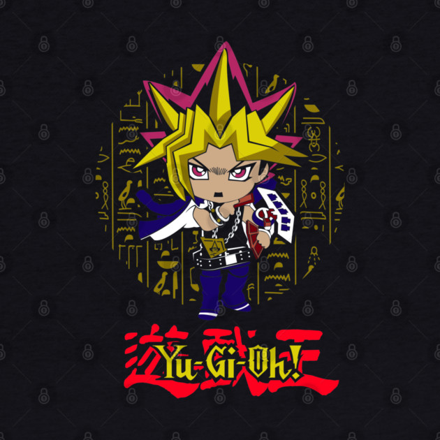 Chibi Yami Yugi Hieroglyph Background - Yu-Gi-Oh! by Otaku Vibes