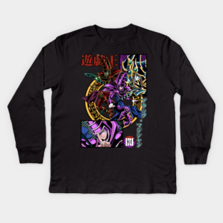 Dark Magician Illustration - Yu-Gi-Oh! Kids Long Sleeve T-Shirt