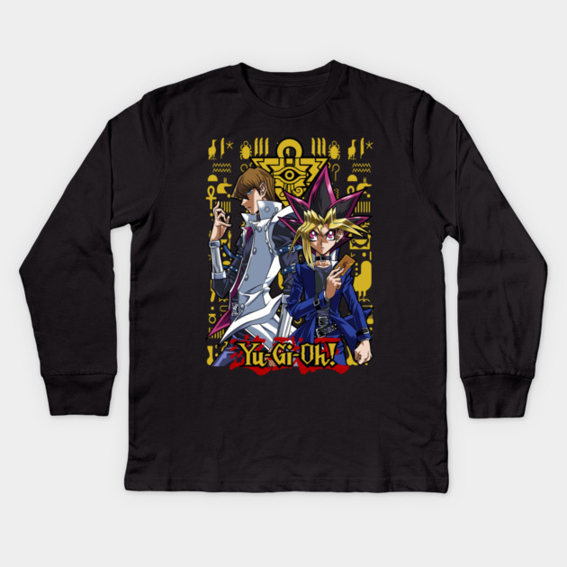 Yugi and Kaiba Duel Design - Yu-Gi-Oh! Kids Long Sleeve T-Shirt by Otaku Vibes