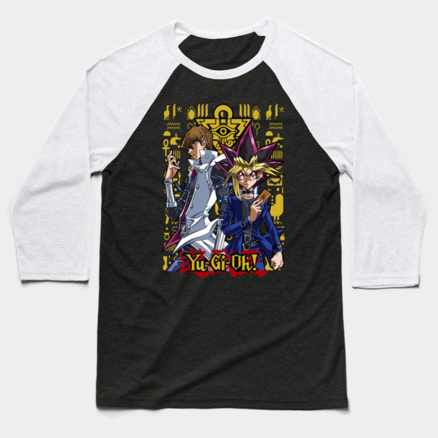 Yugi and Kaiba Duel Design - Yu-Gi-Oh! Baseball T-Shirt by Otaku Vibes