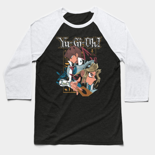 Yugi and Seto Kaiba Duel Yu-Gi-Oh! Art Baseball T-Shirt by Otaku Vibes