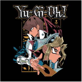 Yugi and Seto Kaiba Duel Yu-Gi-Oh! Art Posters and Art