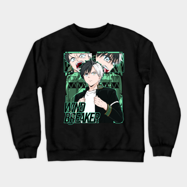 Haruka Sakura - Wind Breaker Crewneck Sweatshirt by Otaku Vibes
