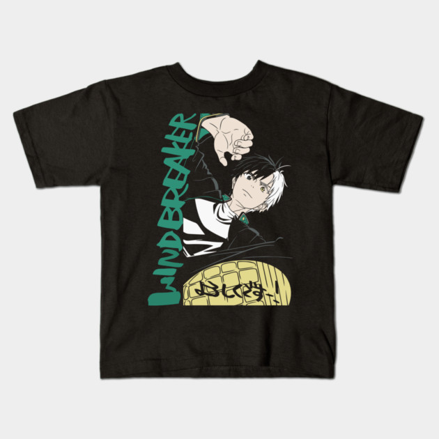 Wind Breaker - Haruka Sakura Kids T-Shirt by Otaku Vibes