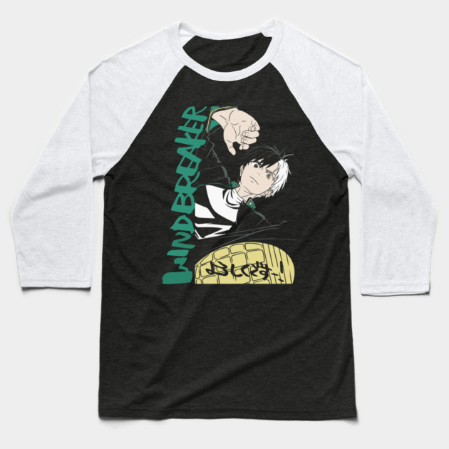 Wind Breaker - Haruka Sakura Baseball T-Shirt by Otaku Vibes