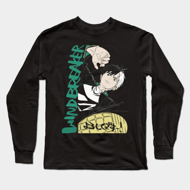 Wind Breaker - Haruka Sakura Long Sleeve T-Shirt by Otaku Vibes