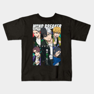 Wind Breaker Anime Main Cast Portrait Kids T-Shirt