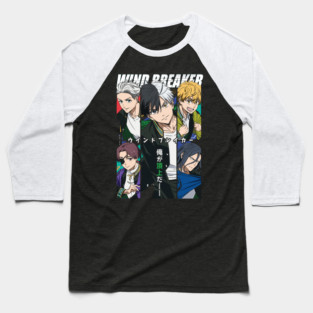 Wind Breaker Anime Main Cast Portrait Baseball T-Shirt