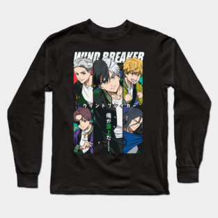 Wind Breaker Anime Main Cast Portrait Long Sleeve T-Shirt