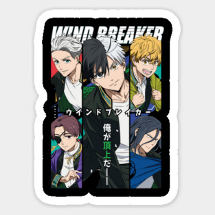 Wind Breaker Anime Main Cast Portrait Magnet