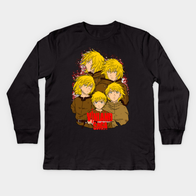 Vinland Saga - Thorfinn Evolution Kids Long Sleeve T-Shirt by Otaku Vibes