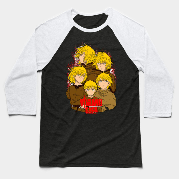 Vinland Saga - Thorfinn Evolution Baseball T-Shirt by Otaku Vibes