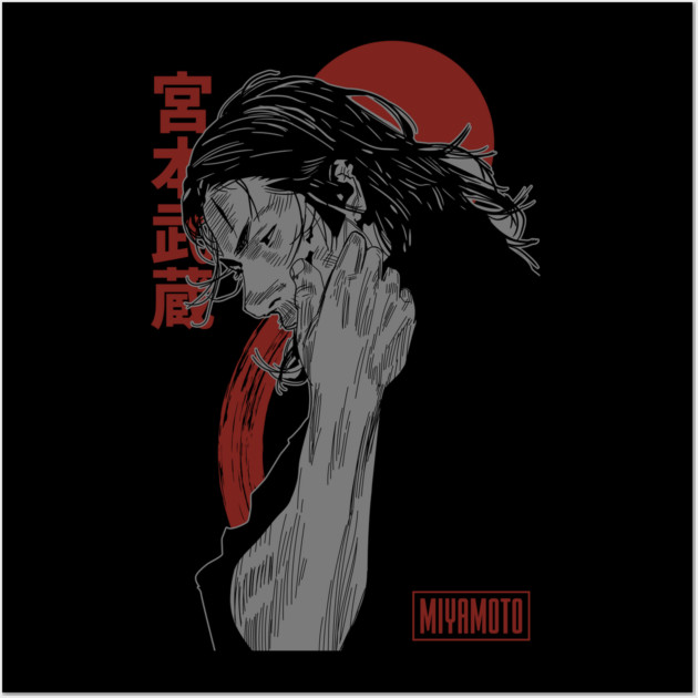 Vagabond - Miyamoto Musashi Wall Art by Otaku Vibes