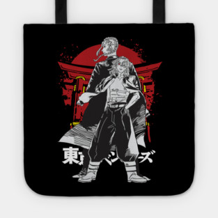 Mikey and Draken Tokyo Revengers Shrine Art Tote