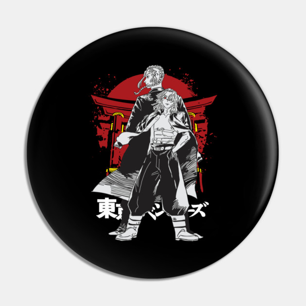 Mikey and Draken Tokyo Revengers Shrine Art Pin by Otaku Vibes