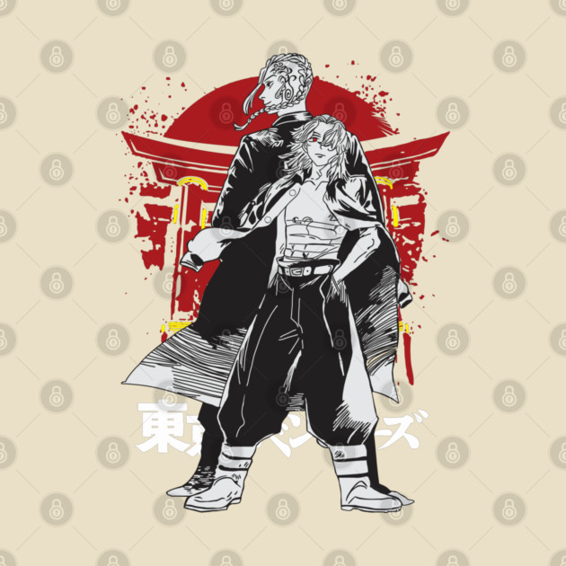 Mikey and Draken Tokyo Revengers Shrine Art by Otaku Vibes