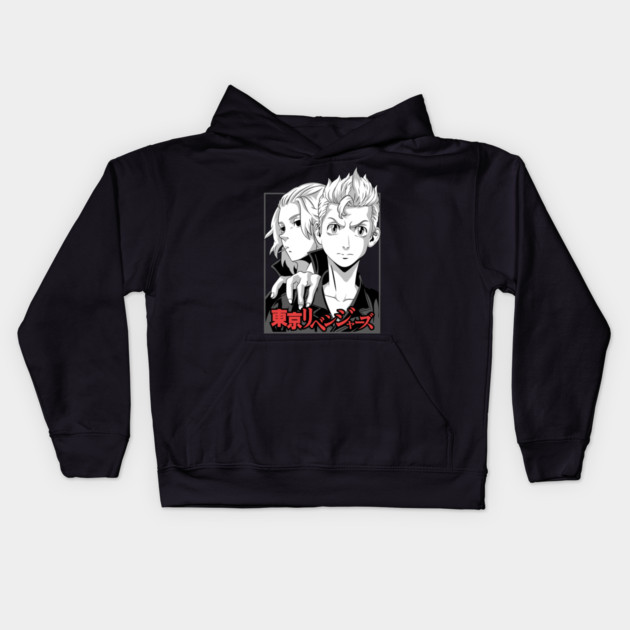 Takemichi and Mikey Tokyo Revengers Duo Kids Hoodie by Otaku Vibes