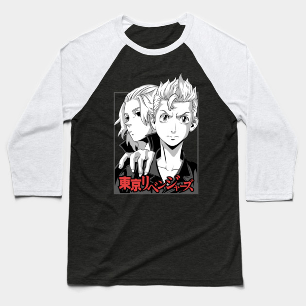 Takemichi and Mikey Tokyo Revengers Duo Baseball T-Shirt by Otaku Vibes