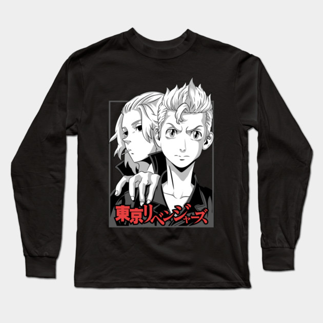 Takemichi and Mikey Tokyo Revengers Duo Long Sleeve T-Shirt by Otaku Vibes