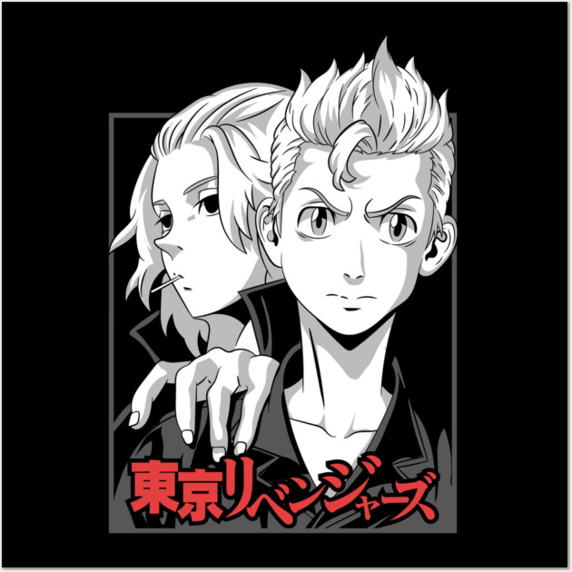 Takemichi and Mikey Tokyo Revengers Duo Wall Art by Otaku Vibes