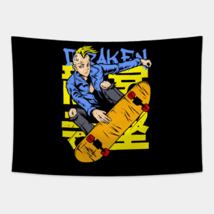 Draken on Skateboard Tokyo Revengers Tapestry