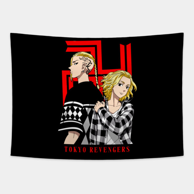 Draken And Mikey Duo - Tokyo Revengers Tapestry by Otaku Vibes
