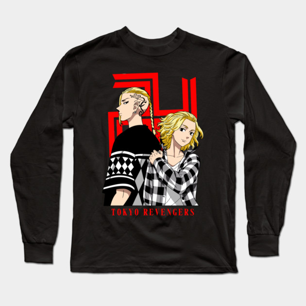 Draken And Mikey Duo - Tokyo Revengers Long Sleeve T-Shirt by Otaku Vibes