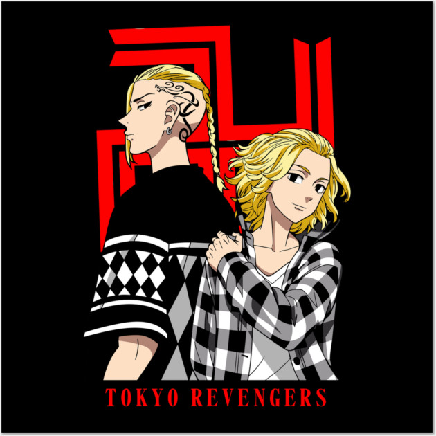 Draken And Mikey Duo - Tokyo Revengers Wall Art by Otaku Vibes