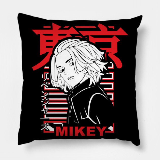 Mikey - Tokyo Revengers Red Look Pillow by Otaku Vibes