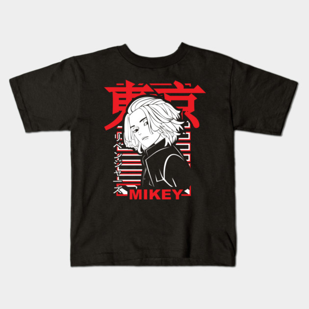 Mikey - Tokyo Revengers Red Look Kids T-Shirt by Otaku Vibes