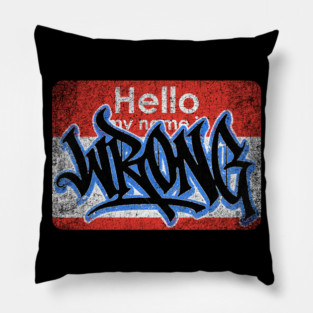 Hello My Name Is Pillow