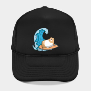 Guinea Pig Mom Dad Piggy Surfing Hat