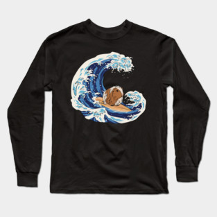 Guinea Pig Surfing Guinea Pig Surfboard Guinea Pig Long Sleeve T-Shirt