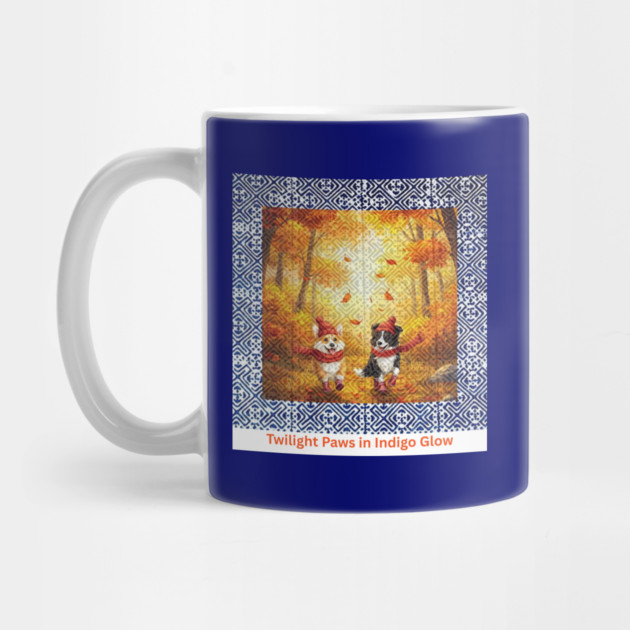 Twilight Paws in Indigo Glow by Pimcolle