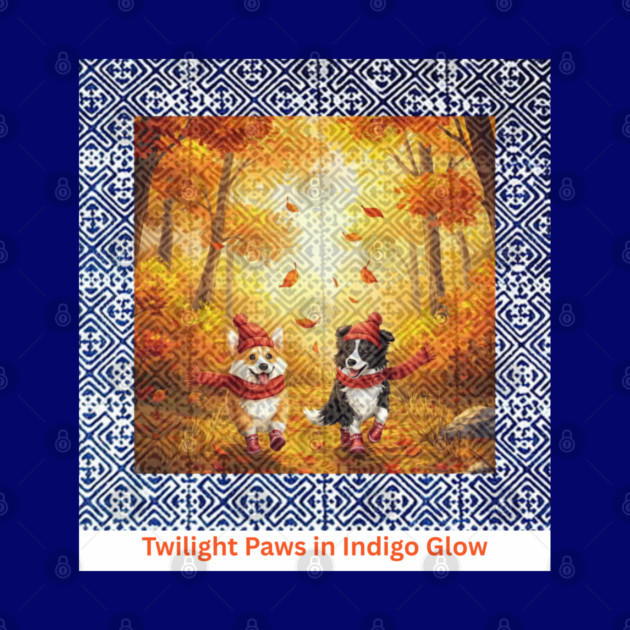 Twilight Paws in Indigo Glow by Pimcolle