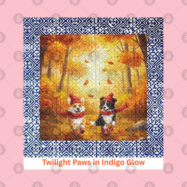 Twilight Paws in Indigo Glow by Pimcolle