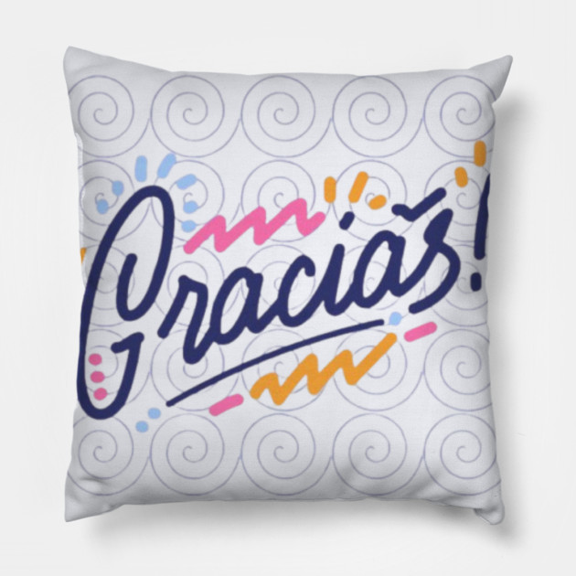 Gracias in Ga Gue Spiral – Hmong Tribal Pattern Pillow by Pimcolle