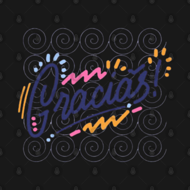 Gracias in Ga Gue Spiral – Hmong Tribal Pattern by Pimcolle