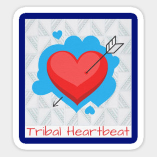 Tribal Heartbeat – Hmong Fan Blade Pattern (Plai Jao) Magnet