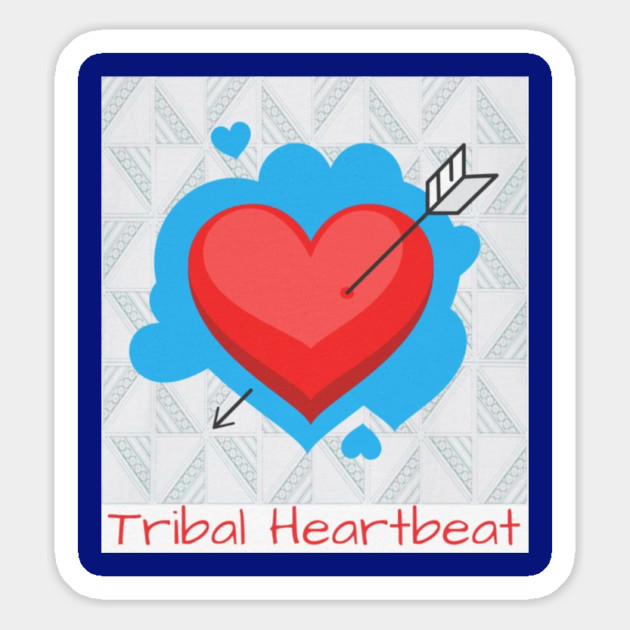 Tribal Heartbeat – Hmong Fan Blade Pattern (Plai Jao) Magnet by Pimcolle