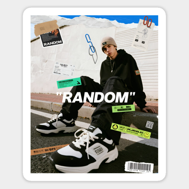 Random Streetwear Graphic Urban Style Collective Clothing Design Magnet by Tshirtiz