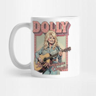 Dolly Parton The Rhinestone Cowgirl  - Retro Country Music Shirt, Vintage Western Style, Country Legend Fan Art, Nashville Gift, Music Icon Tribute, Retro Cowgirl Aesthetic, Concert Festival Outfit, Apparel, Wear,  Best for Women, Men, Kids, Girls, Mug