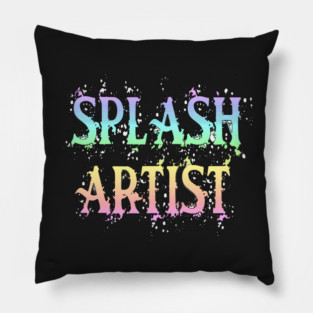 Splash Artist Graffiti Pillow