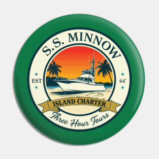SS MINNOW EST 64 RETRO GILLIGANS ISLAND Pin