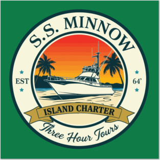 SS MINNOW EST 64 RETRO GILLIGANS ISLAND Posters and Art