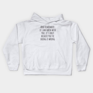 Doing It Wrong Kids Hoodie