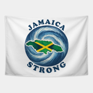 Jamaica Strong Hurricane Melissa Tapestry
