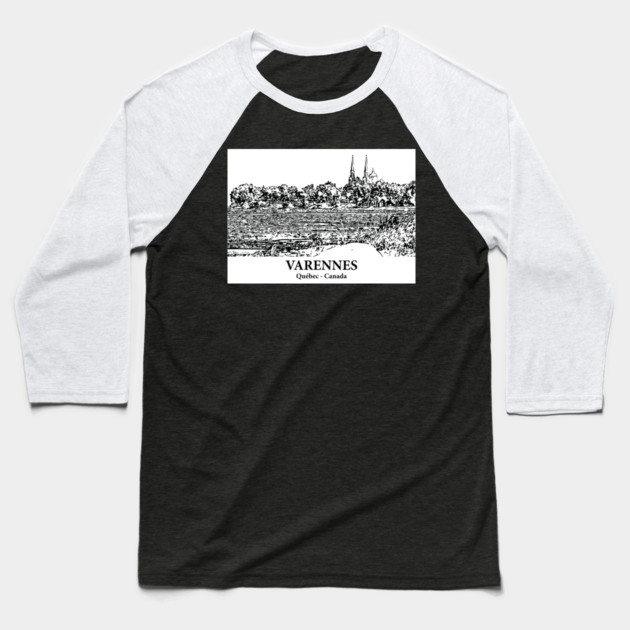 Varennes - Québec Baseball T-Shirt by Lakeric