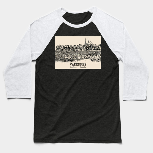Varennes - Québec Baseball T-Shirt by Lakeric