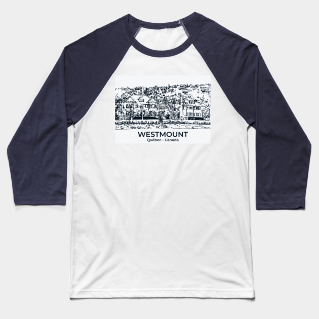 Westmount - Québec Baseball T-Shirt by Lakeric